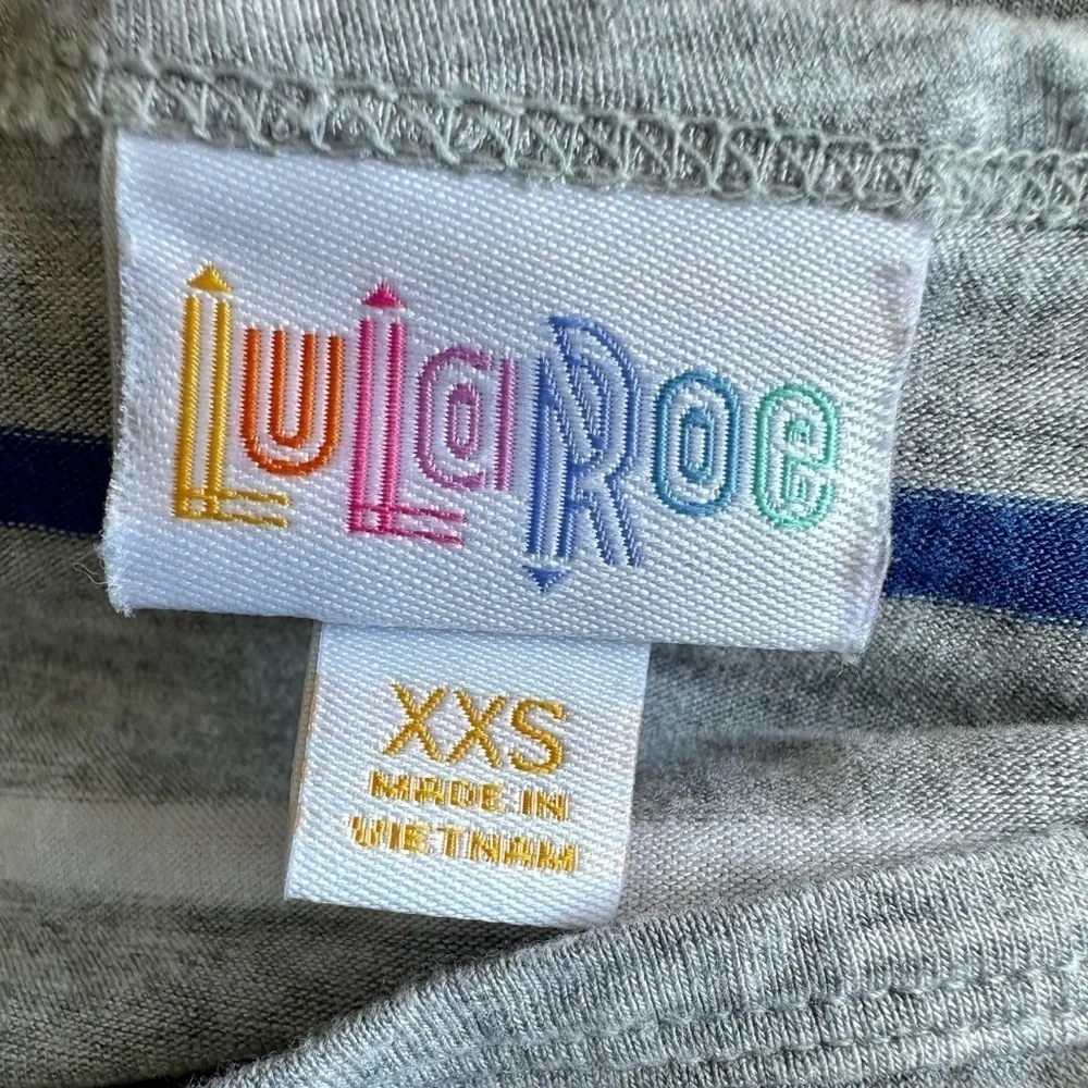 LuLaRoe short sleeve striped top size XXS​​​​​​​​​​
